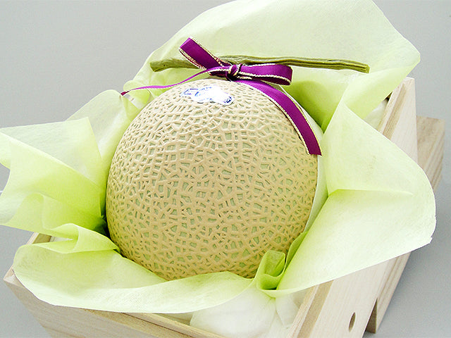 静岡県産 プレミアム 極 クラウンメロン 高級桐箱 超大玉 1玉 1.5kg(税込・送料別)