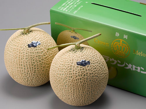 静岡県産 上級 山 クラウンメロン 化粧箱 2玉 2.8kg(税込・送料別)