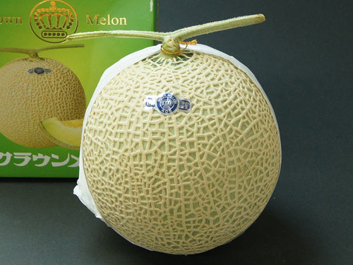 静岡県産 中級 白 クラウンメロン 化粧箱 1玉 1.4kg(税込・送料別)