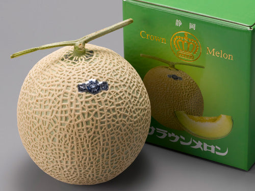 上級 山 化粧箱 クラウンマスクメロン 中玉(Mサイズ) 1玉 1.3kg
