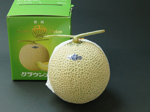 静岡県産 中級 白 クラウンメロン 化粧箱 1玉（1.2kg）