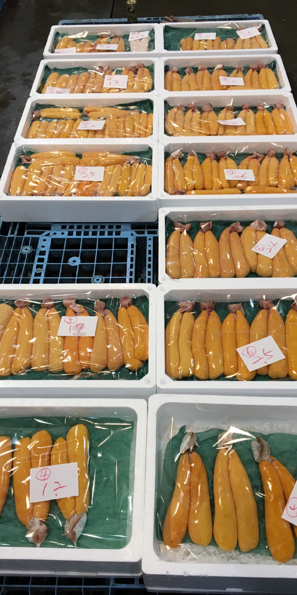 宮崎県産 日向灘沖 寒沖(ぼら)鯔 あめいろからすみ 製品