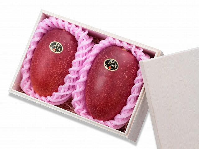 【宮崎産地厳選】上級 青秀品(A品) 太陽のタマゴ 高級木箱入 3L×2玉（税込・送料別）