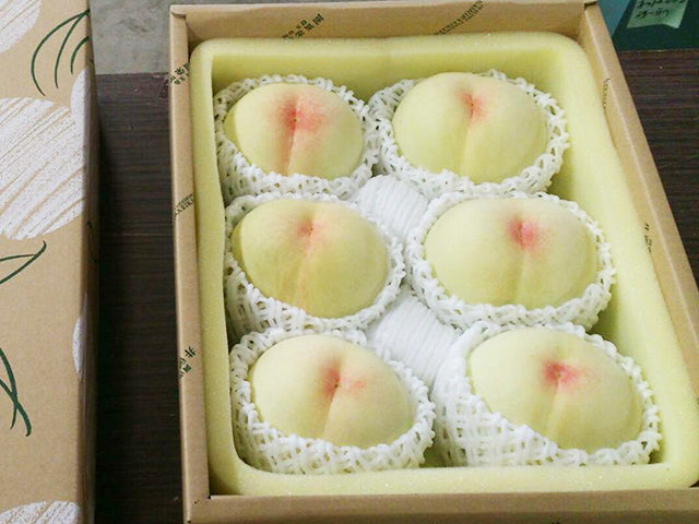 岡山県倉敷市産「白桃」秀品6玉～7玉入り（桃 重量：約1.9kg）