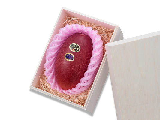 【宮崎中央地区限定】上級 青秀品(A品) 太陽のタマゴ 高級木箱入 4L×1玉(税込・送料別)