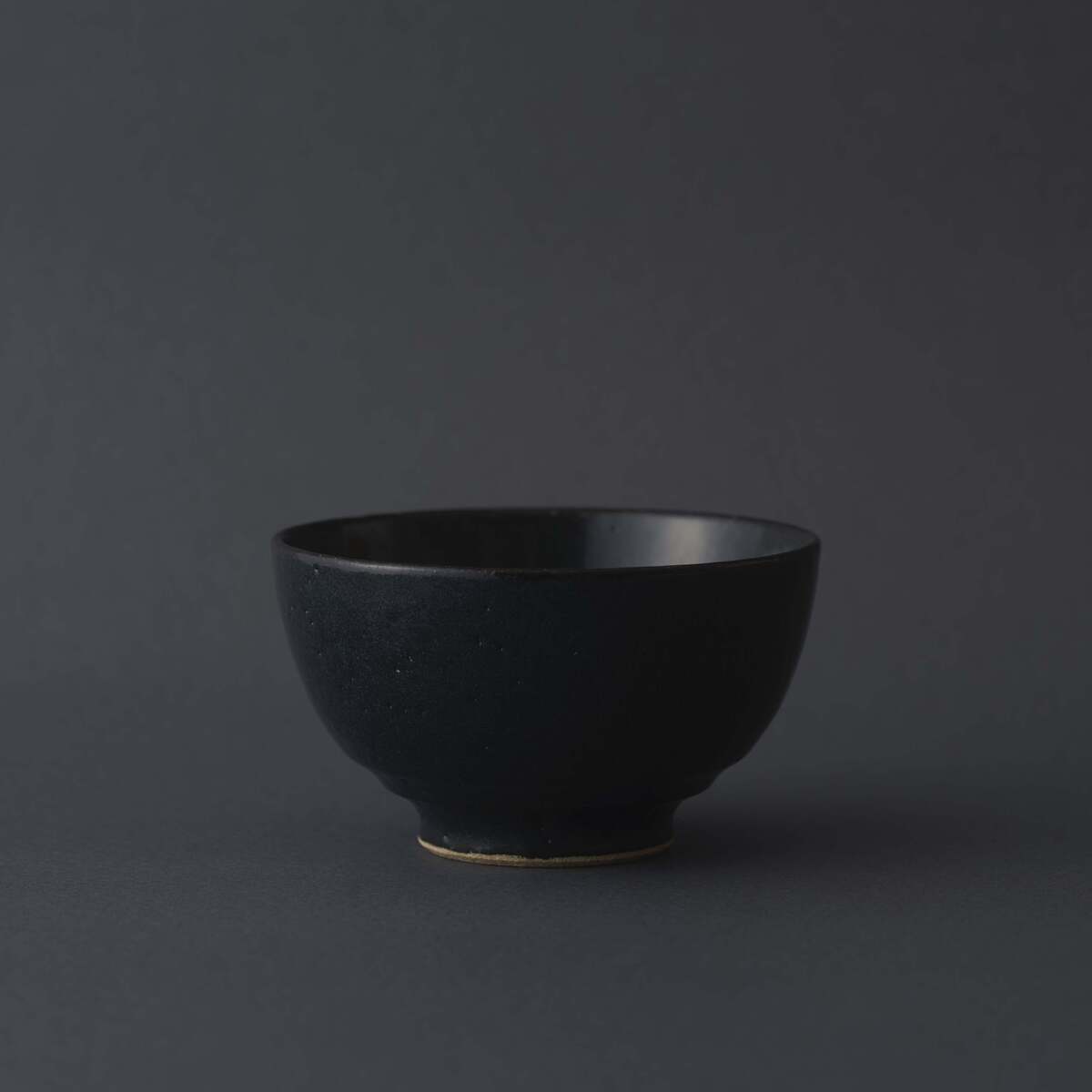 姫茶碗 黒海鼠釉 黒