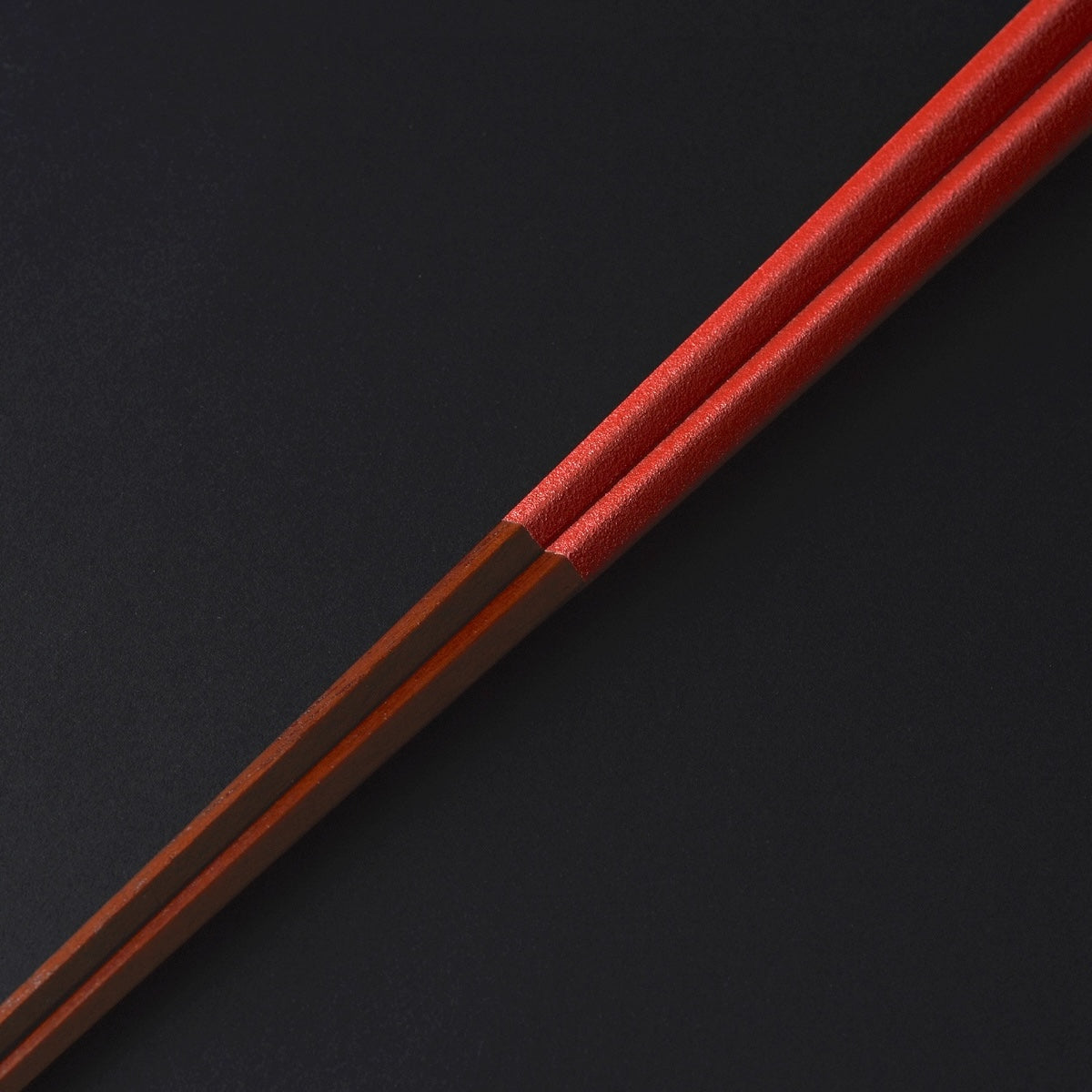 限定 本乾漆 五角菜箸 朱